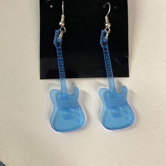 Guitar Shaped Earrings like a Telecaster - Picture 2 of 7